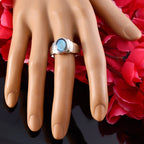 Labradorite Solitaire Moroccan 925 Sterling Silver Gray Gemstone Eye catching Promise Ring Jewellery