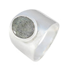 Labradorite Solitaire Moroccan 925 Sterling Silver Gray Gemstone Versatile Armor Ring Jewelry