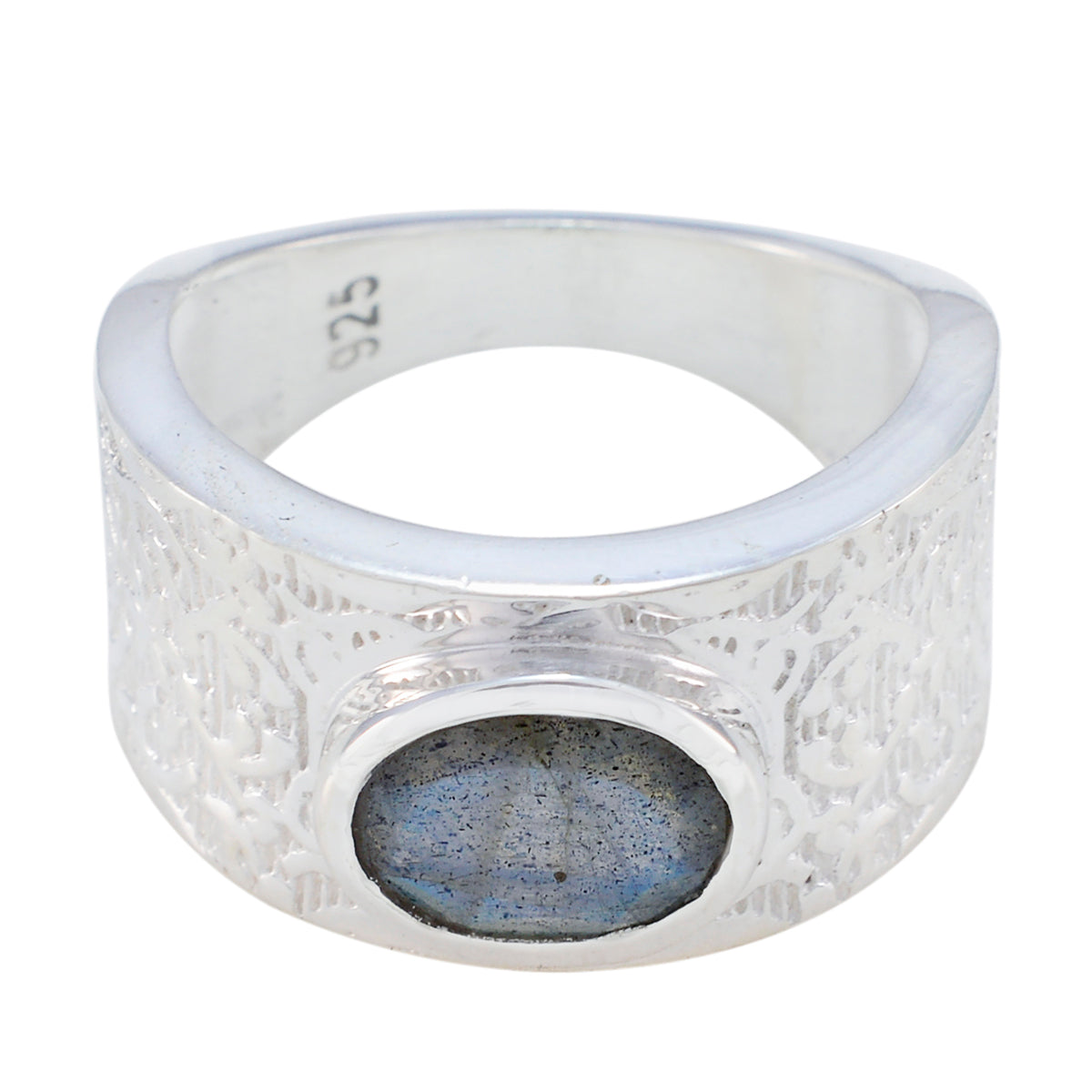 Labradorite Solitaire Moroccan Sterling Silver Gray Gems Essential  Art Deco Ring Jewelry