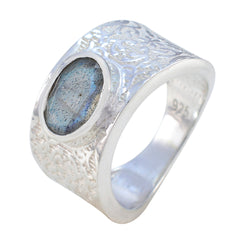 Labradorite Solitaire Moroccan Sterling Silver Gray Gems Essential  Art Deco Ring Jewelry