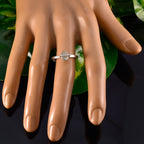 Labradorite Solitaire Japanese Silver Gray Gems Delicate Fairytale Ring Jewellery