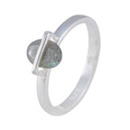 Labradorite Solitaire Japanese Silver Gray Gems Delicate Fairytale Ring Jewellery
