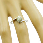 Labradorite Solitaire Turkish Silver Gray Gems Dainty Modern Ring Jewelry