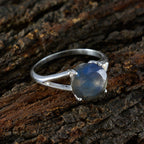 Labradorite Solitaire Russian 925 Silver Gray Gems Featherlight Glamorous Ring Jewellery