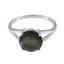Labradorite Solitaire Russian 925 Silver Gray Gems Featherlight Glamorous Ring Jewellery
