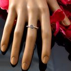 Labradorite Solitaire German 925 Silver Gray Gemstones Slim Luxurious Ring Jewellery