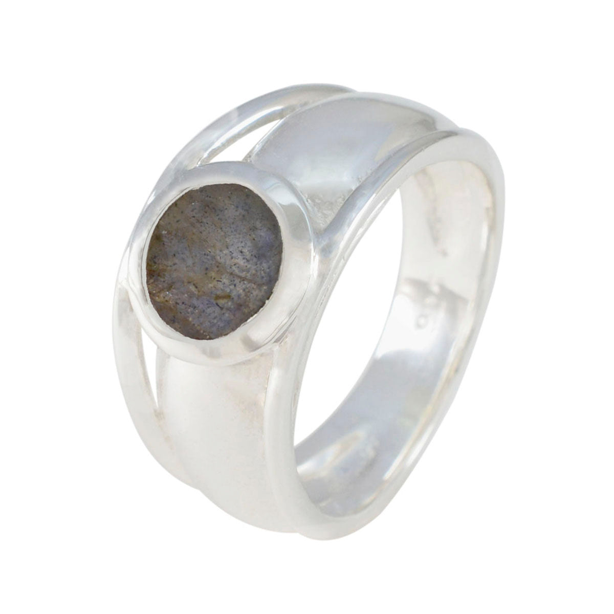 Labradorite Solitaire African 925 Silver Gray Gemstone Classic Graceful Ring Jewellery Secondary image