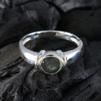 Labradorite Solitaire Moroccan 925 Silver Gray Gemstones Featherlight Contemporary Ring Jewellery