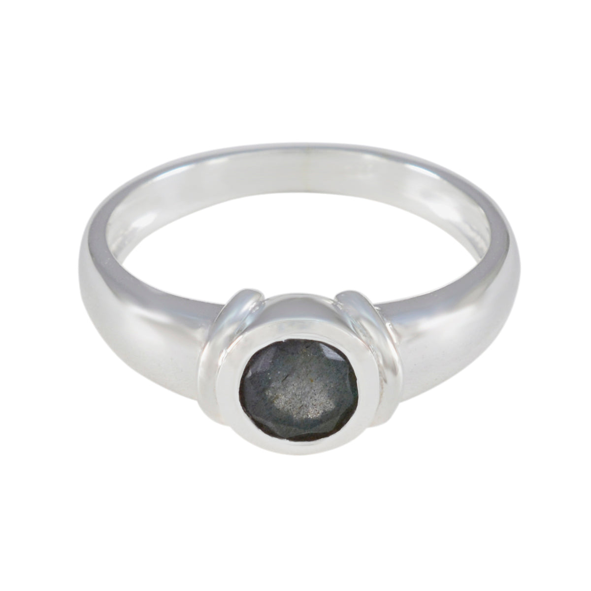 Labradorite Solitaire Moroccan 925 Silver Gray Gemstones Featherlight Contemporary Ring Jewellery