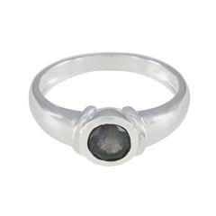 Labradorite Solitaire Moroccan 925 Silver Gray Gemstones Featherlight Contemporary Ring Jewellery