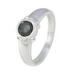 Labradorite Solitaire Moroccan 925 Silver Gray Gemstones Featherlight Contemporary Ring Jewellery
