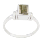 Labradorite Solitaire American 925 Sterling Silver Gray Gemstone Whisper thin Fairytale Ring Jewellery