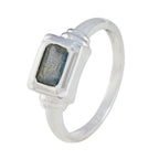 Labradorite Solitaire American 925 Silver Gray Gemstones Whisper thin Artisan Ring Jewelry