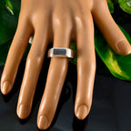 Labradorite Solitaire African Sterling Silver Gray Gemstones Tiny Feminine Ring Jewellery