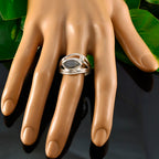 Labradorite Toi et Moi African 92.5 Silver Gray Gemstones Tiny Romantic Ring Jewelry