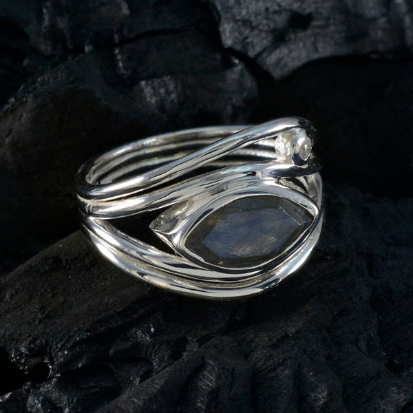 Labradorite Toi et Moi African 92.5 Silver Gray Gemstones Tiny Romantic Ring Jewelry