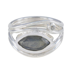 Labradorite Toi et Moi African 92.5 Silver Gray Gemstones Tiny Romantic Ring Jewelry