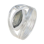 Labradorite Toi et Moi African 92.5 Silver Gray Gemstones Tiny Romantic Ring Jewelry
