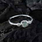 Labradorite Trilogy American Silver Gray Gems Elegant  Romantic Ring Jewellery