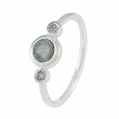 Labradorite Trilogy American Silver Gray Gems Elegant  Romantic Ring Jewellery