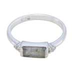 Labradorite Halo Turkish Silver Gray Gemstones Delicate Glamorous Ring Jewelry