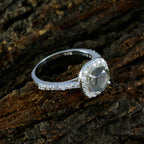 Labradorite Halo Russian Sterling Silver Gray Gems Slim Feminine Ring Jewelry