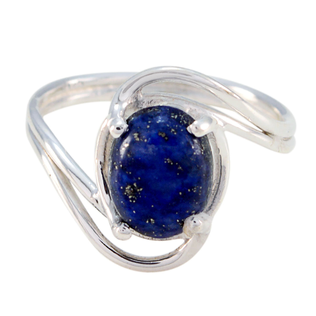 Lapis Lazuli Solitaire Turkish Sterling Silver Blue Gemstones Delicate Romantic Ring Jewellery