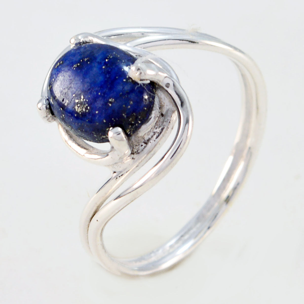 Lapis Lazuli Solitaire Turkish Sterling Silver Blue Gemstones Delicate Romantic Ring Jewellery
