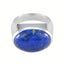 Lapis Lazuli Solitaire German 92.5 Silver Blue Gems Versatile Boho Ring Jewellery