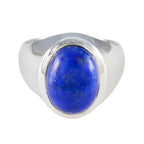 Lapis Lazuli Solitaire Moroccan Sterling Silver Blue Gems Eye catching Promise Ring Jewellery