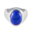 Lapis Lazuli Solitaire Moroccan Sterling Silver Blue Gems Eye catching Promise Ring Jewellery