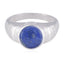 Lapis Lazuli Solitaire African 925 Sterling Silver Blue Gemstones Versatile Graceful Ring Jewelry