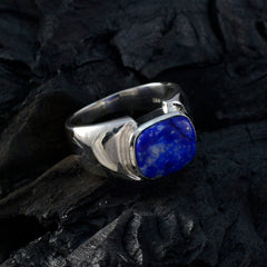 Lapis Lazuli Solitaire African 925 Silver Blue Gemstones Essential  Contemporary Ring Jewellery