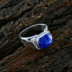 Lapis Lazuli Solitaire African 925 Silver Blue Gemstones Essential  Contemporary Ring Jewellery