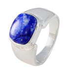 Lapis Lazuli Solitaire African 925 Silver Blue Gemstones Essential  Contemporary Ring Jewellery