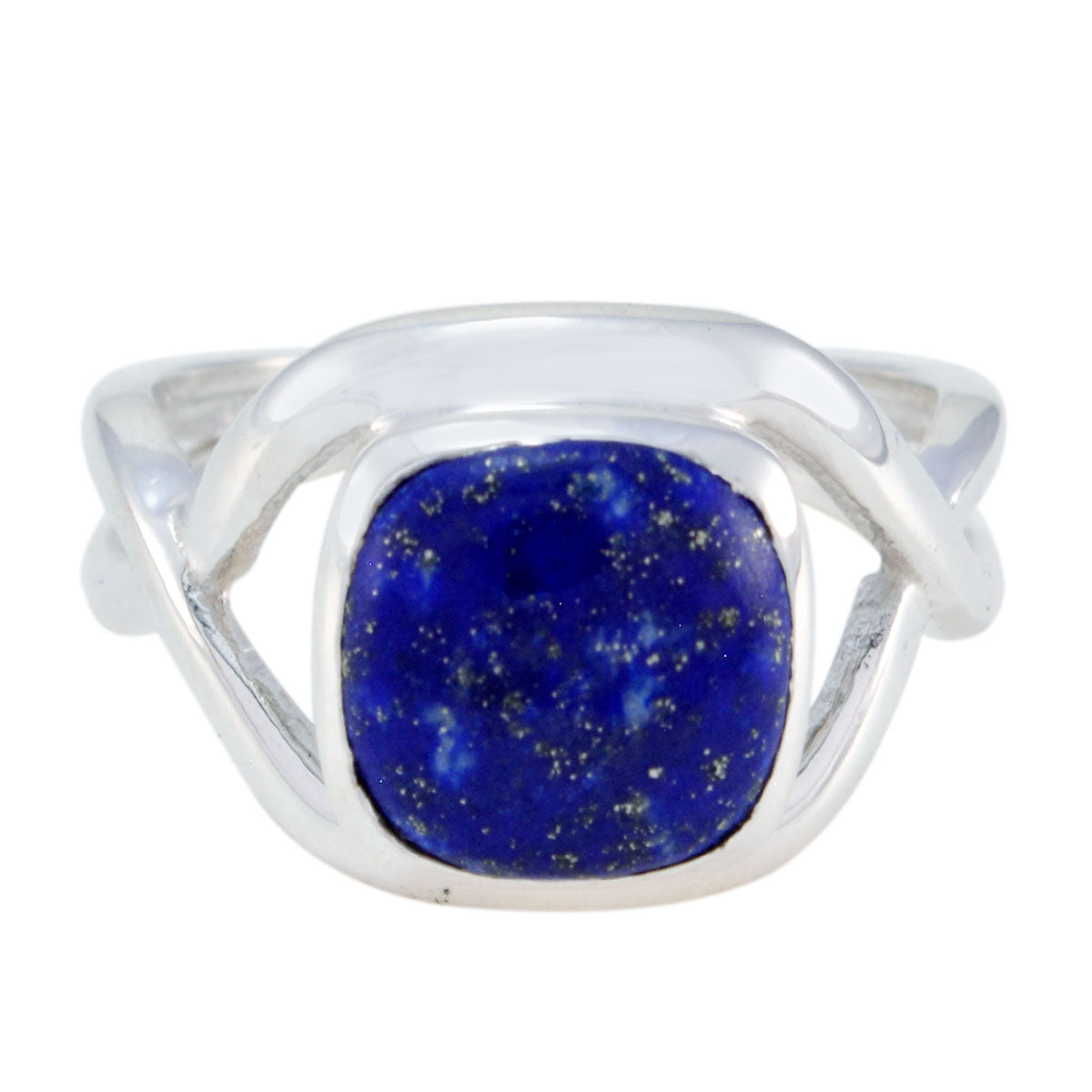 Lapis Lazuli Solitaire Moroccan Sterling Silver Blue Gems Classic Contemporary Ring Jewelry