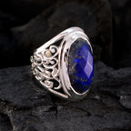 Aqua Chalcedony Solitaire Middle Eastern 92.5 Silver Green Gemstone Mid weight Filigree Ring Jewelry