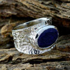 Lapis Lazuli Solitaire Egyptian 925 Silver Blue Gems Essential  engravings Ring Jewelry