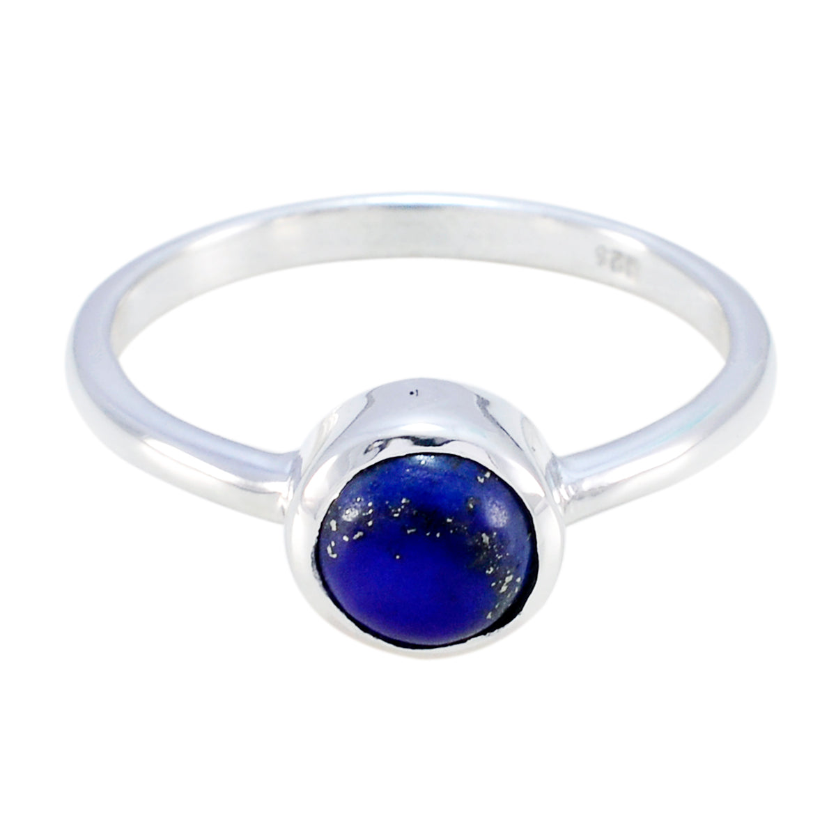 Lapis Lazuli Solitaire Turkish 92.5 Silver Blue Gemstones Whisper thin Graceful Ring Jewellery