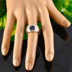 Lapis Lazuli Solitaire Russian 92.5 Silver Blue Gemstones Classic Fairytale Ring Jewelry