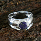 Lapis Lazuli Solitaire Russian 92.5 Silver Blue Gemstones Classic Fairytale Ring Jewelry