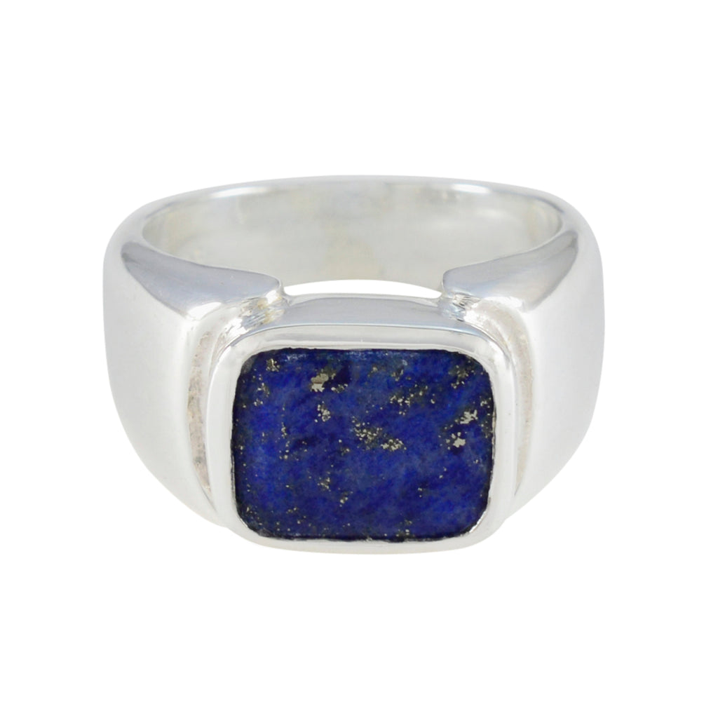 Lapis Lazuli Solitaire Russian 92.5 Silver Blue Gems Essential  Abstract Ring Jewelry