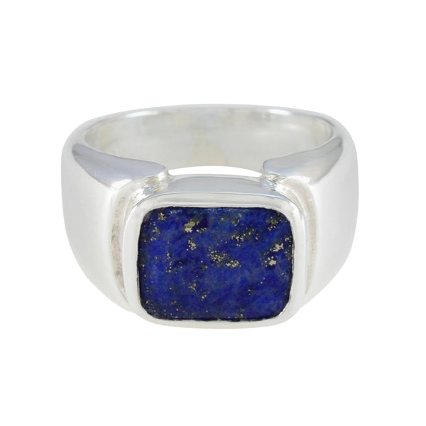 Lapis Lazuli Solitaire Russian 92.5 Silver Blue Gems Essential  Abstract Ring Jewelry