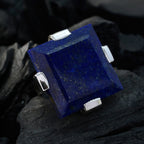 Lapis Lazuli Solitaire Spanish Sterling Silver Blue Gems Chunky Signet Ring Jewellery