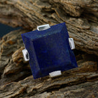 Lapis Lazuli Solitaire Spanish Sterling Silver Blue Gems Chunky Signet Ring Jewellery