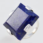Lapis Lazuli Solitaire Spanish Sterling Silver Blue Gems Chunky Signet Ring Jewellery