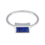Lapis Lazuli Solitaire Japanese 925 Silver Blue Gems Delicate Graceful Ring Jewellery