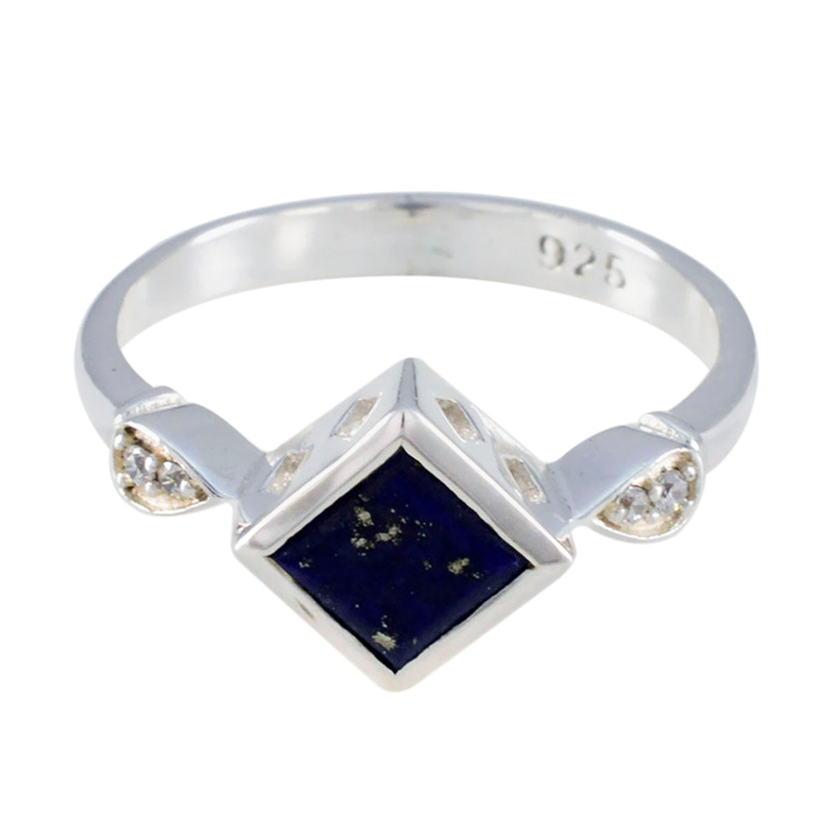 Lapis Lazuli Halo African 925 Sterling Silver Blue Gemstones Featherlight Romantic Ring Jewelry Главное изображение товара
