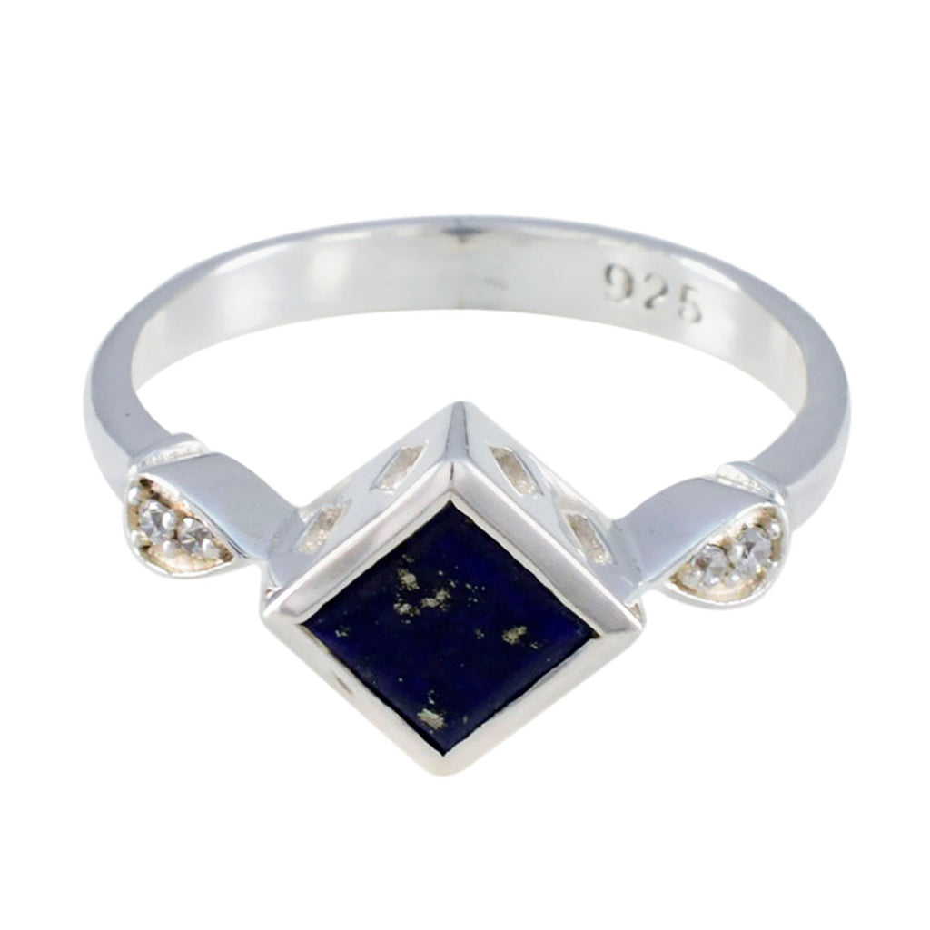 Lapis Lazuli Halo African 925 Sterling Silver Blue Gemstones Featherlight Romantic Ring Jewelry