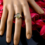 Lemon Quartz Solitaire Moroccan 925 Silver Yellow Gemstone Slim Cultural Ring Jewellery